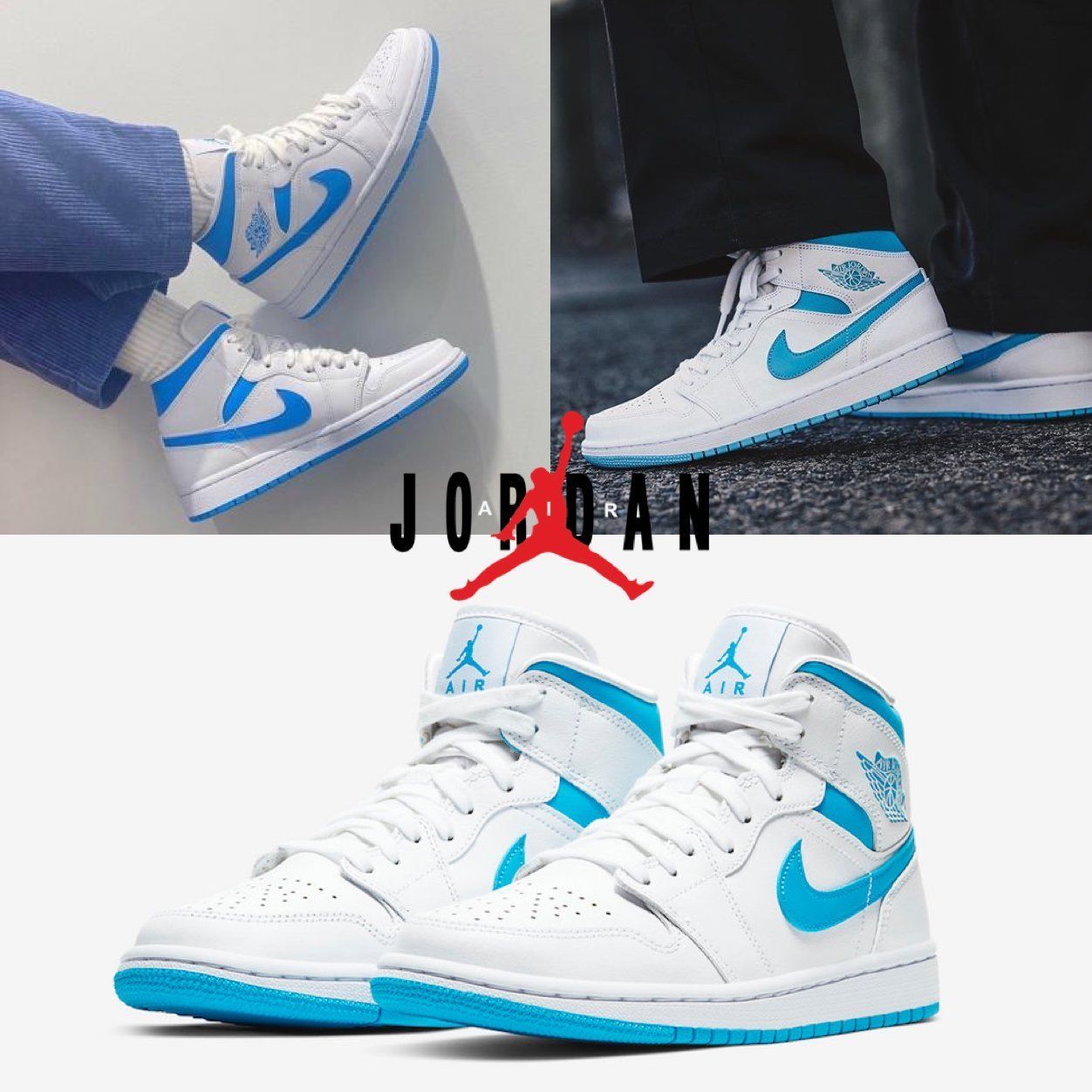 NIKE AIR JORDAN 1 MID “UNC” - ジョーダン 1 (Nike/スニーカー
