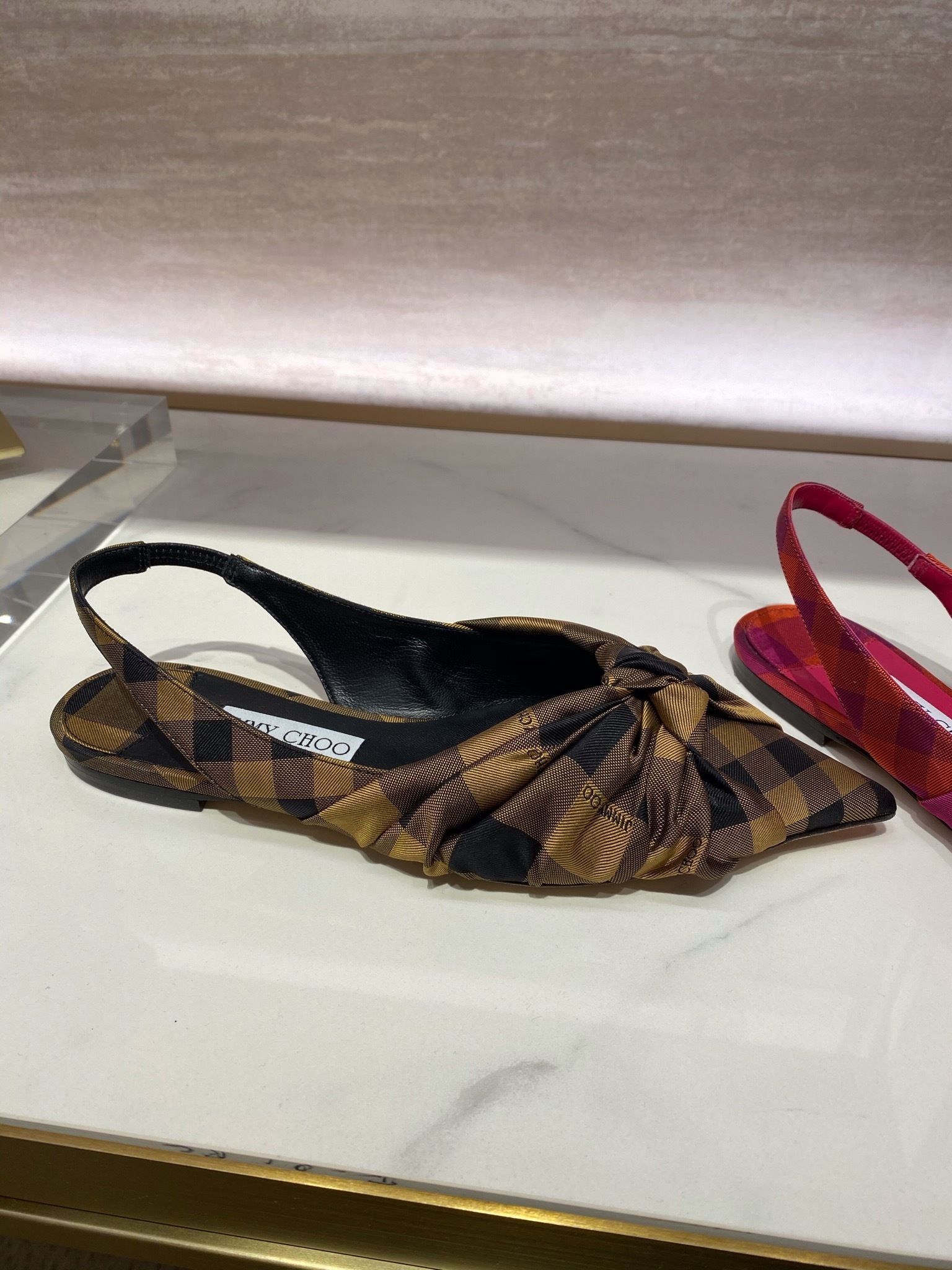 VIP SALE!!【JIMMY CHOO】ANNABELL♪フラット♪チェック♪可愛い