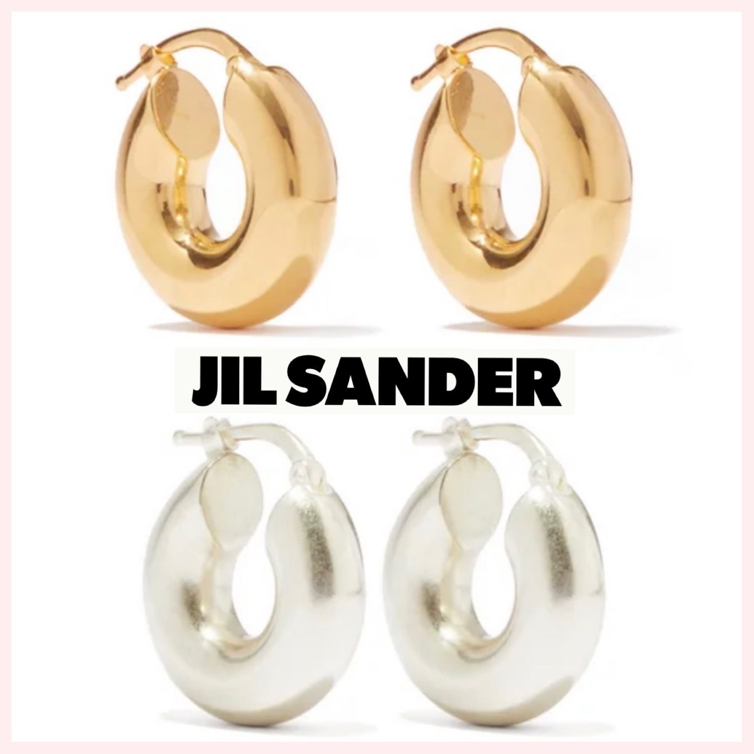 ☆JIL SANDER☆関税込♪NEW♪スモール チャンキーフープ ピアス (Jil ☆JIL SANDER☆関税込♪NEW♪スモール チャンキーフープ ピアス (Jil