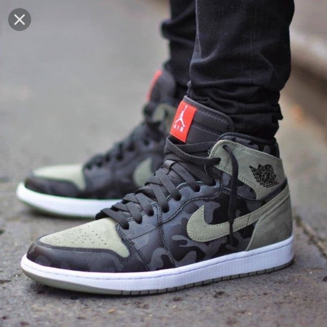 NIKE AIR JORDAN 1 MID GREY CAMO エアジョーダン