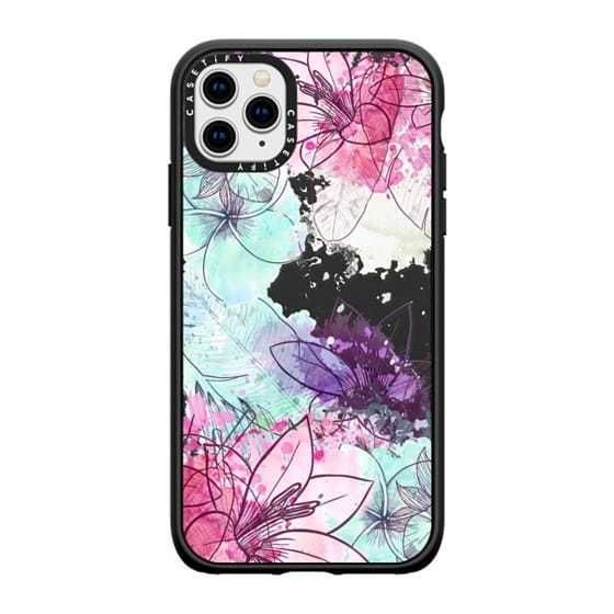 ケースティファイ】淡い水彩花柄 トロピカル☆iphoneケース (Casetify ケースティファイ】淡い水彩花柄 トロピカル☆iphoneケース (Casetify