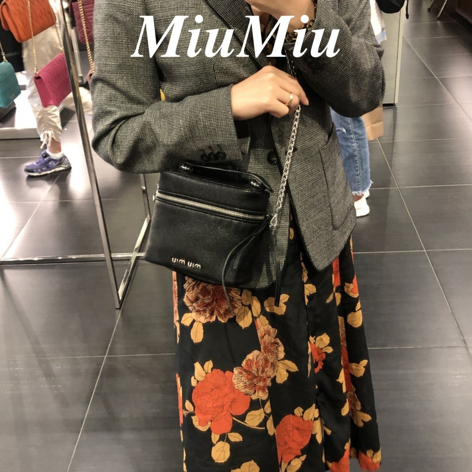 関税込 国内発送 Miumiu Madras Box ショルダーミニバッグ Miumiu ショルダーバッグ ポシェット Buyma