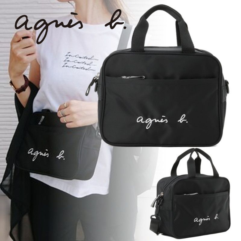 ◇アニエスベー◇ロゴ刺繍 2way通園ショルダーバック (Agnes b ★お求めやすく価格改定★ agnes b. バッグ ショルダーバッグ