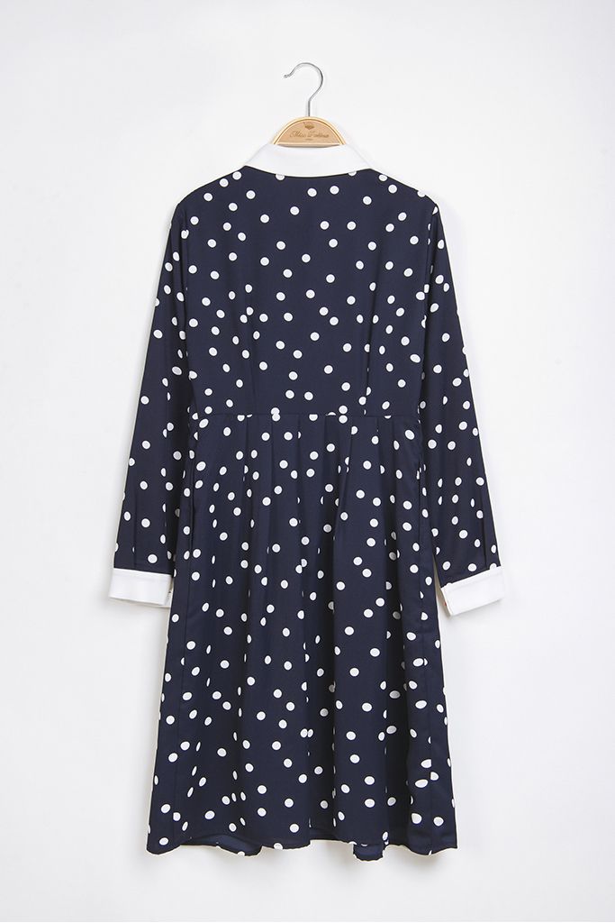 日本未入荷*Miss Patina*レトロワンピース ドット柄 薔薇刺繍 (Miss 日本未入荷*Miss Patina*レトロワンピース ドット柄 薔薇刺繍 (Miss