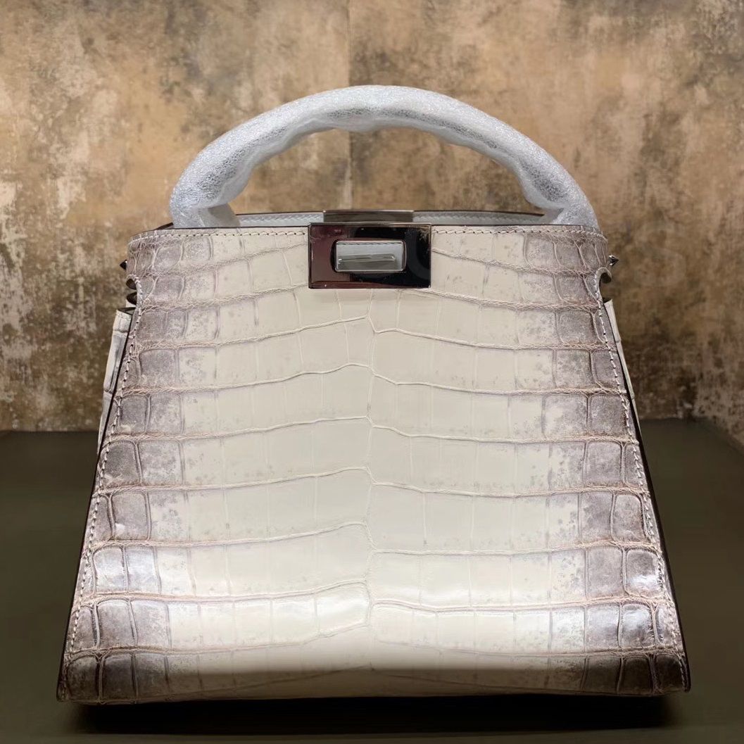 FENDI 20SS PEEKABOO ESSENTIALLY ヒマラヤクロコダイル バッグ (FENDI FENDI 20SS PEEKABOO ESSENTIALLY ヒマラヤクロコダイル バッグ (FENDI