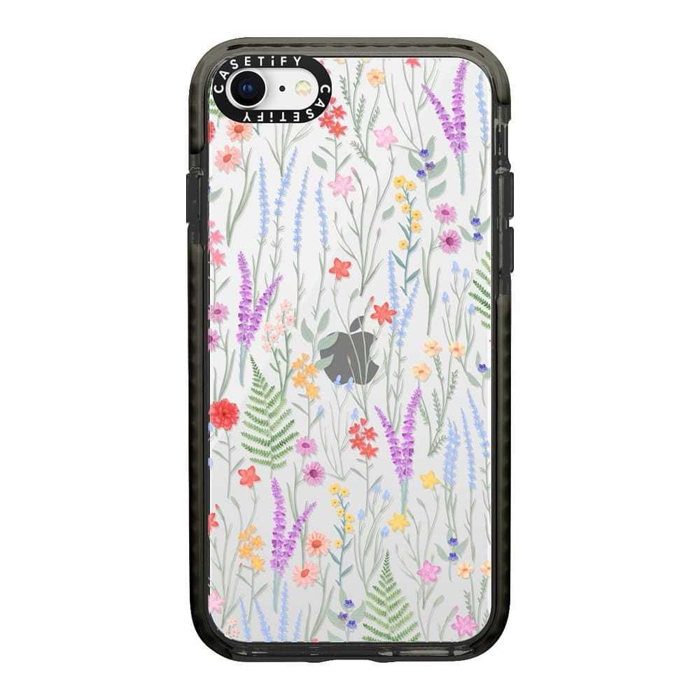 ケースティファイ】水彩 草原花柄デザイン iphoneケース (Casetify ケースティファイ】水彩 草原花柄デザイン iphoneケース (Casetify