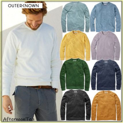 ロンハーマン取扱 OuterKnown 軽量タオル地 スウェット! (Ron Herman 安心の国産製品 新品 本物 タグ付き ロンハーマントレーナー メンズS(日本サイズM)黒 パーカー