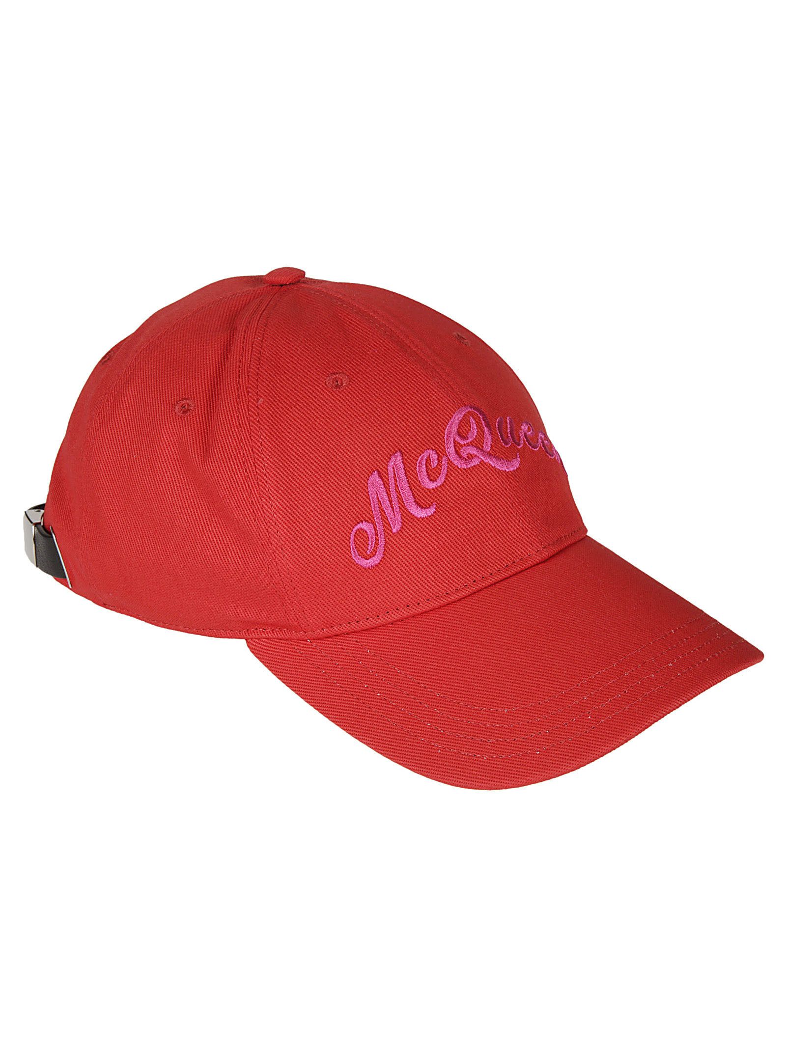 ALEXANDER McQUEEN ベースボールキャップ(Red/light purple) ALEXANDER McQUEEN ベースボールキャップ(Red/light purple)