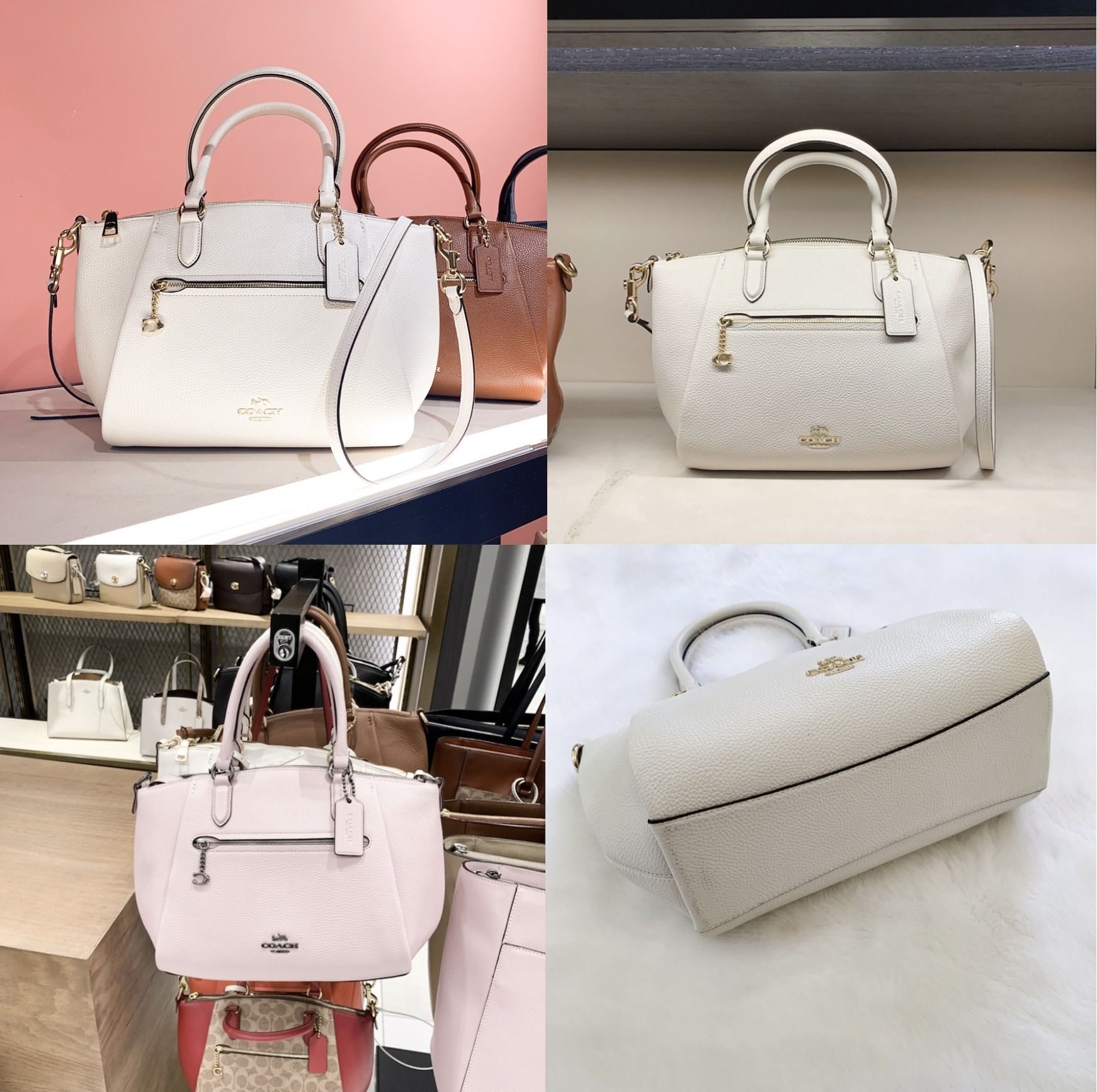 美品✨COACH ハンドバッグ 2way エリスサッチェル 79316 ベージュ