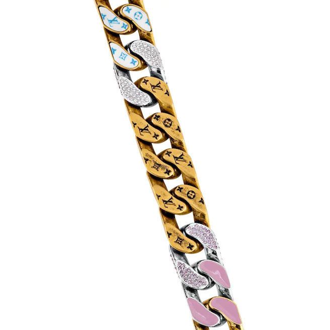 残少 LV ルイヴィトン チェーン ネックレス メタル メンズ 残少 LV ルイヴィトン チェーン ネックレス メタル メンズ