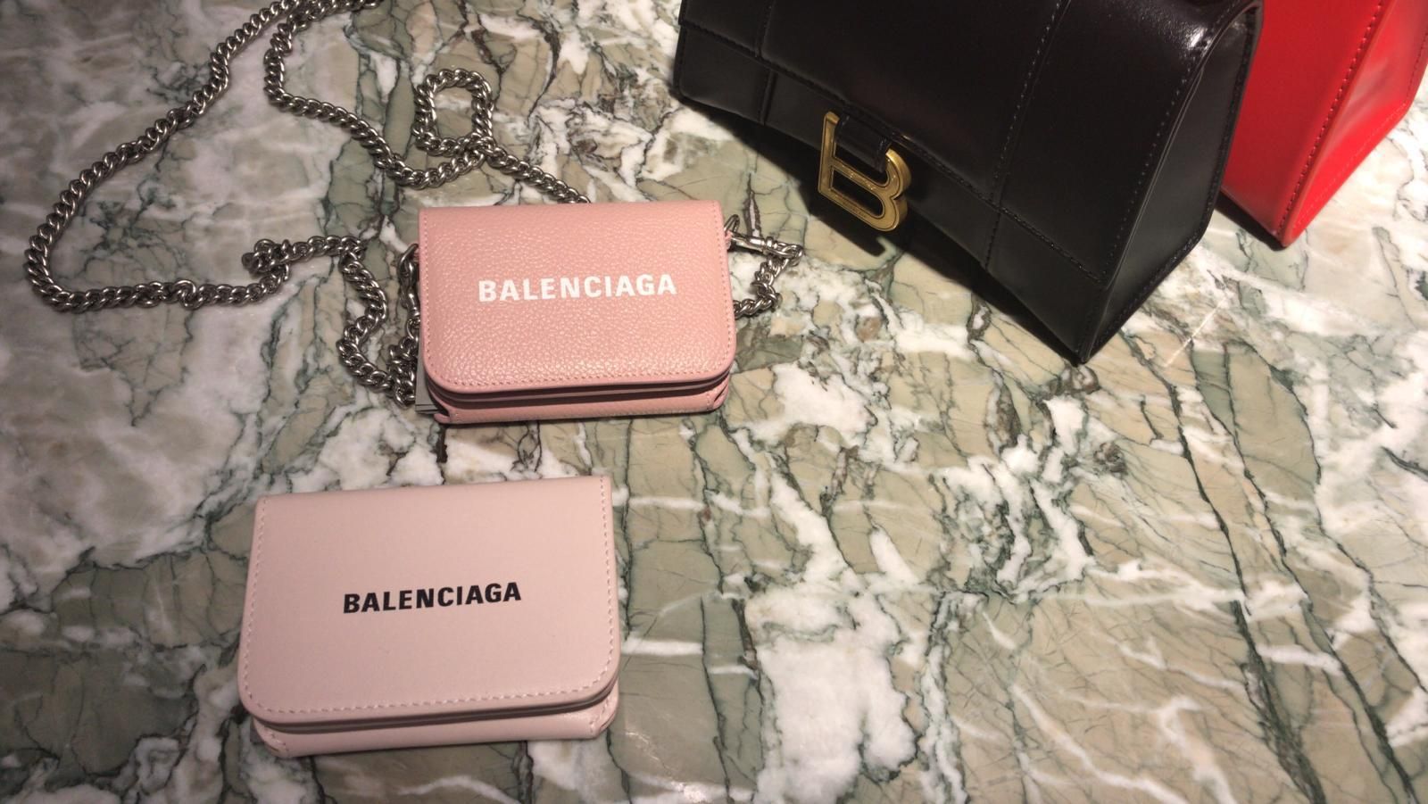 20SS【BALENCIAGA】 キャッシュ ミニウォレット スムースカーフ ...