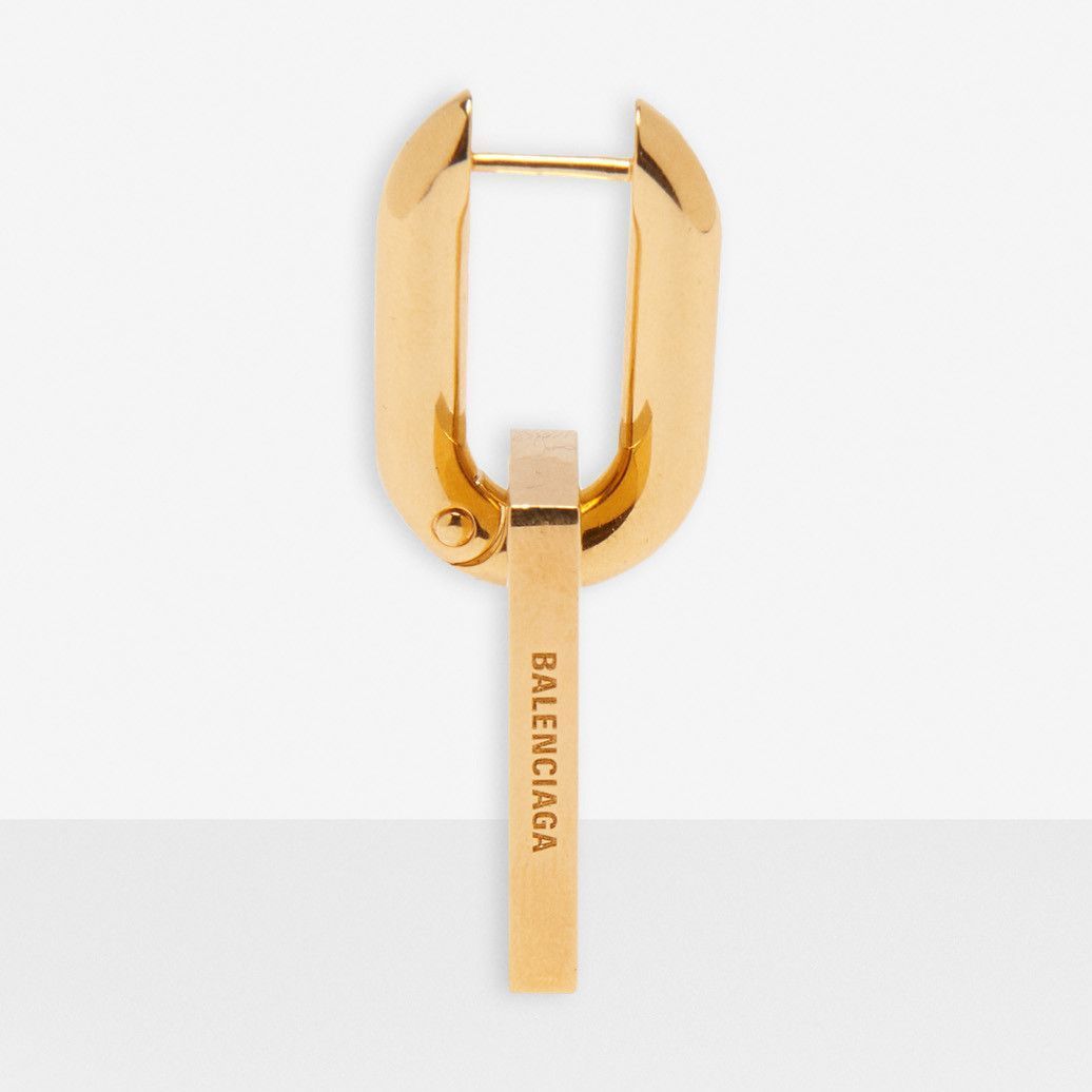 BALENCIAGA】ロゴ☆B チェーン ピアス XL Gold 送関込み (BALENCIAGA BALENCIAGA】ロゴ☆B チェーン ピアス XL Gold 送関込み (BALENCIAGA