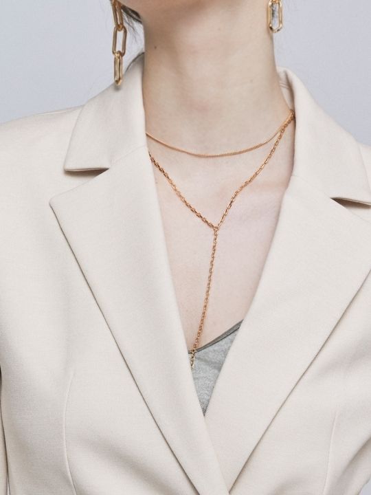 Hei・ヘイ urban Y layered necklace レイヤード ネックレス (Hei Hei・ヘイ urban Y layered necklace レイヤード ネックレス (Hei