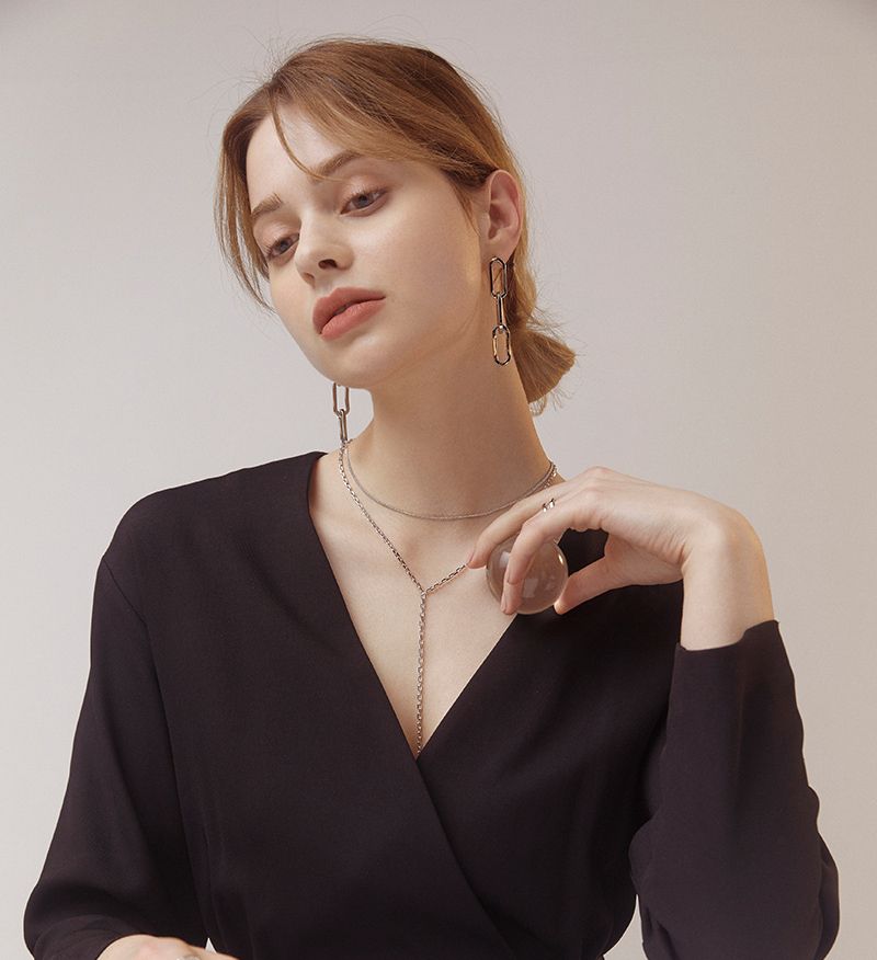 Hei・ヘイ urban Y layered necklace レイヤード ネックレス (Hei Hei・ヘイ urban Y layered necklace レイヤード ネックレス (Hei