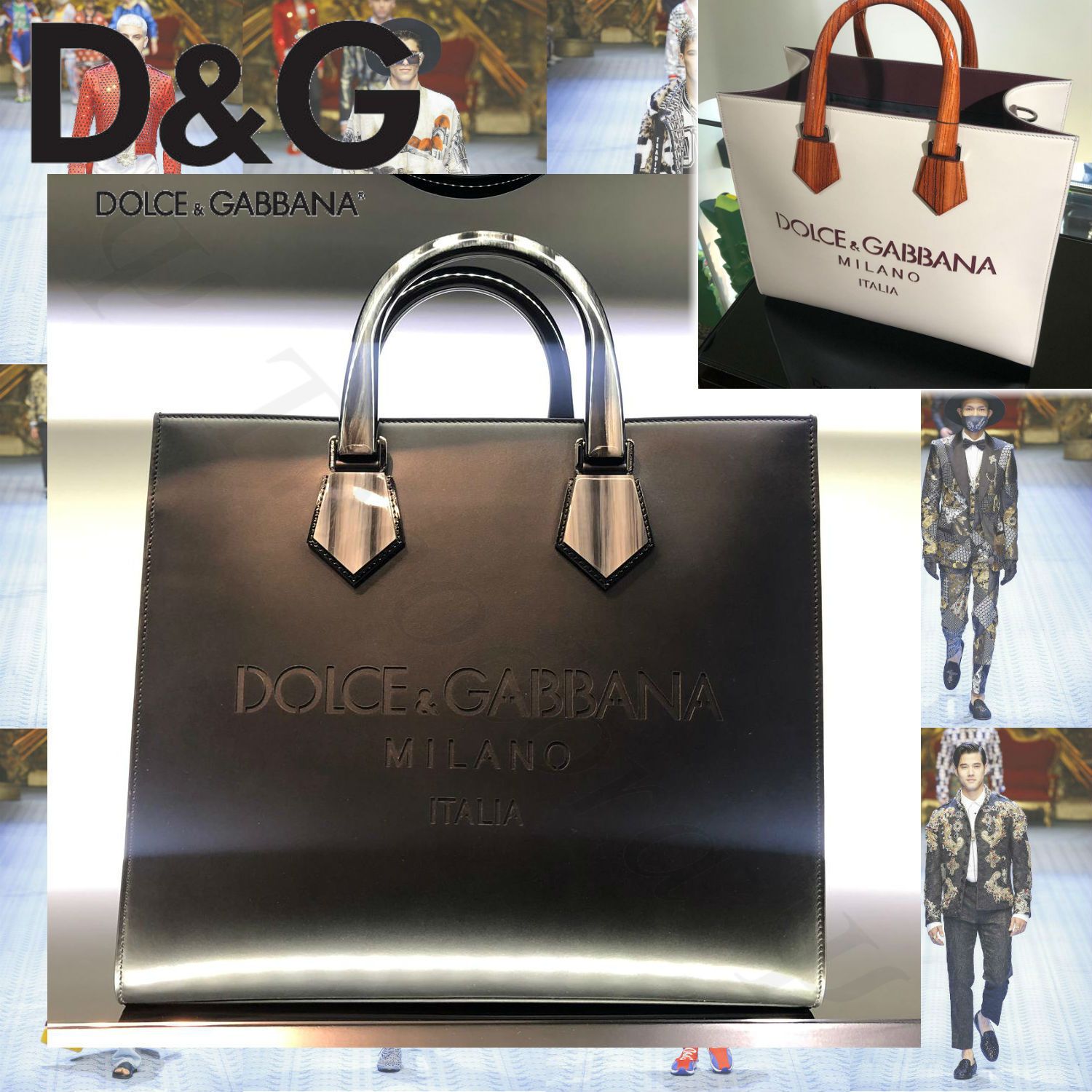 Dolce&Gabbana カーフスキン レーザードロゴ トートバッグ 2WAY (Dolce 商品の特性 D&Gのレーザバッグ ドルチェ&ガッバーナ ハンドバッグ