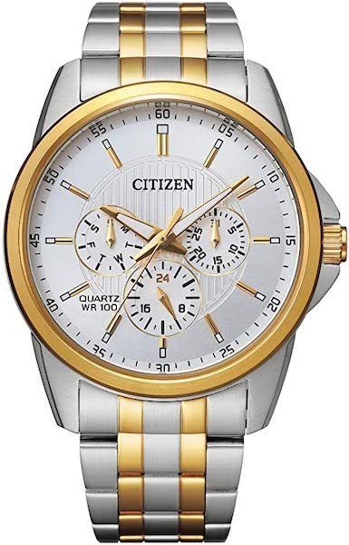 CITIZEN(シチズン) Gold/Silver Quartz メンズ腕時計 AG8344-57B ...