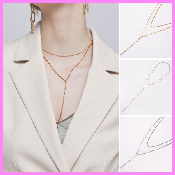 【Hei】urban Y layered necklace〜Y レイヤードネックレス 【Hei】urban Y layered necklace〜Y レイヤードネックレス