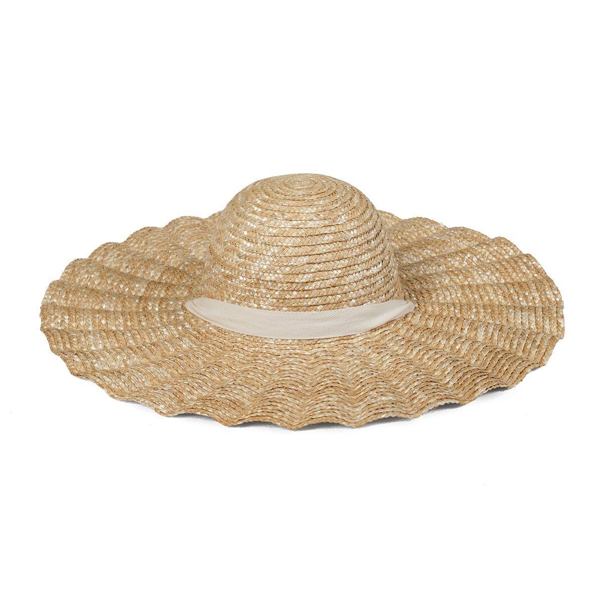 Lack of Color】Scalloped Dolce Hat 麦わら ストローハット (lack of Lack of Color】Scalloped Dolce Hat 麦わら ストローハット (lack of