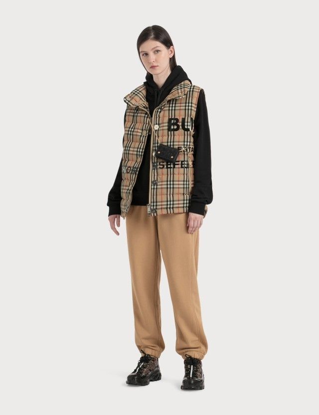 国内在庫】 Burberry バーバリーダウンベスト ホースフェリー