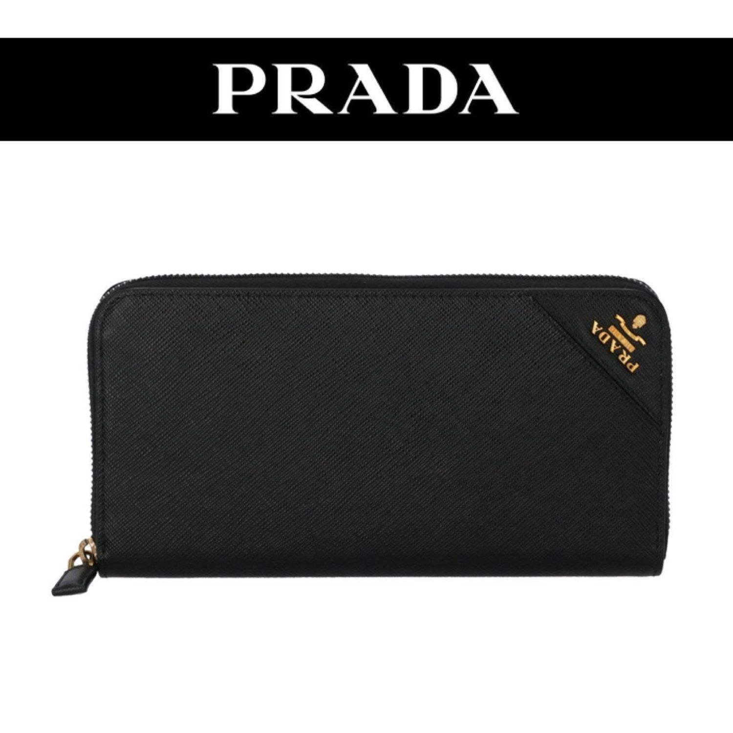 ☆ PRADA ☆ メンズ サフィアーノ ラウンドファスナー長財布