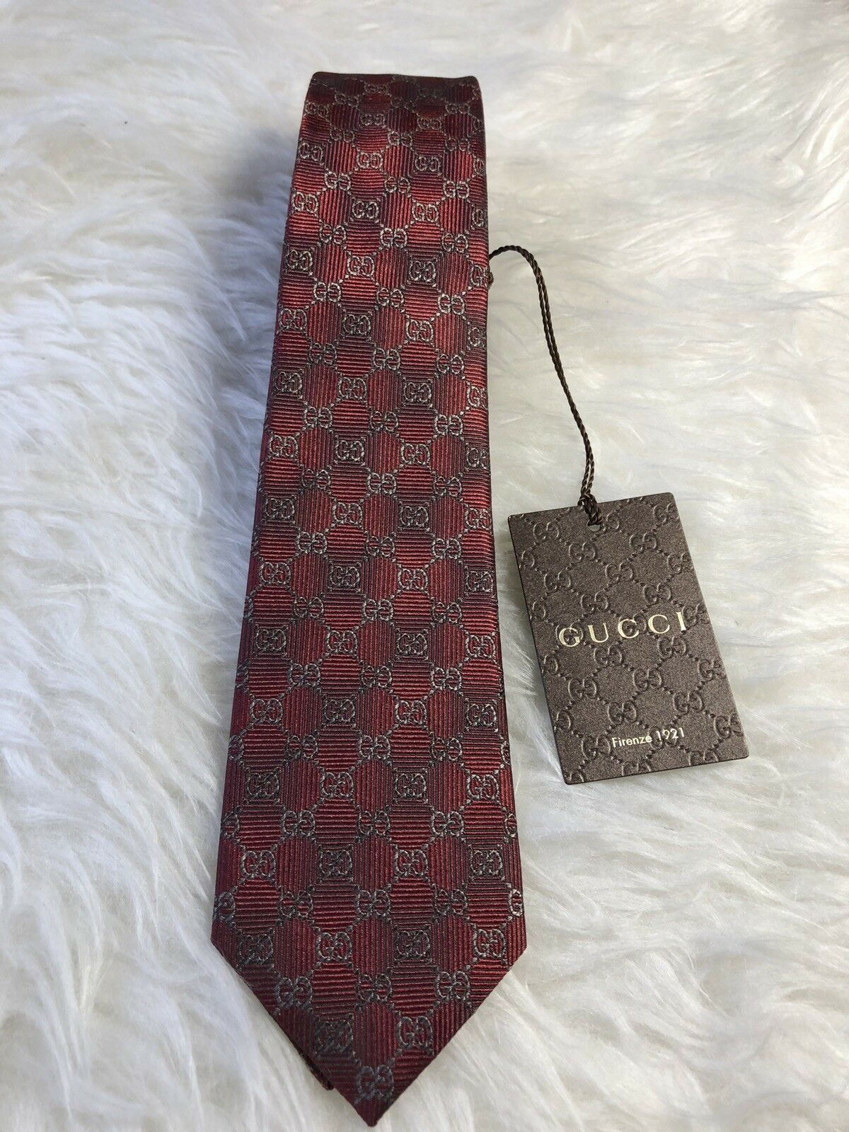 すぐ届く!GUCCI(グッチ)上質100%シルク GG柄ネクタイ 大人気 (GUCCI