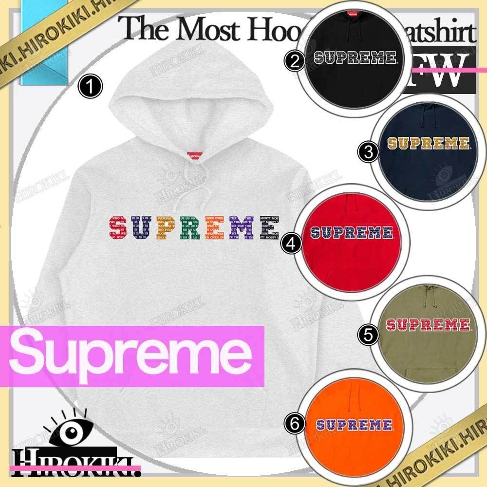 19FW/Supreme The Most Hooded Sweatshirt Logo ロゴ フーディー