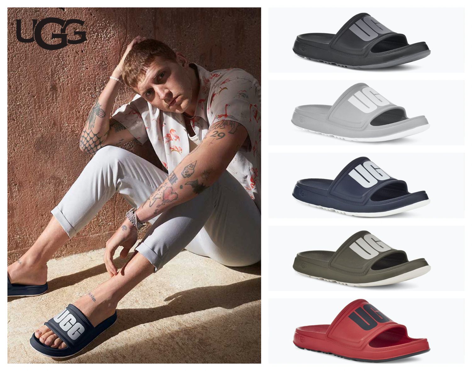 ☆UGG WILCOX SLIDE ロゴ シャワー サンダル スライド 送料込