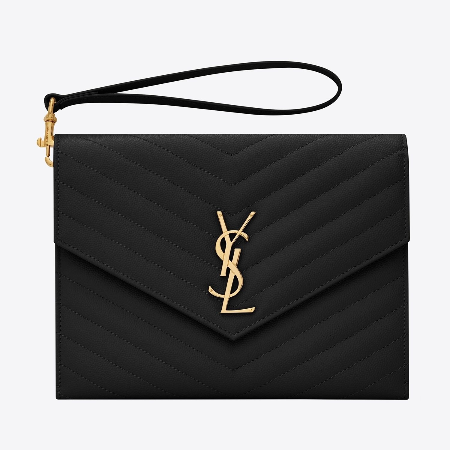 【SAINT LAURENT】モノグラム*キルティングクラッチバッグ617662 【SAINT LAURENT】モノグラム*キルティングクラッチバッグ617662
