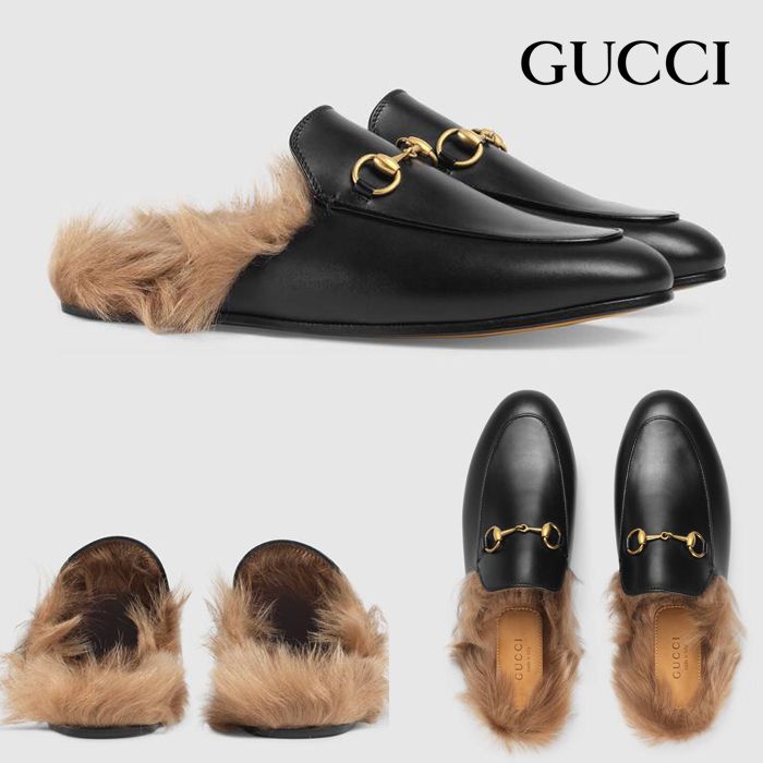 関税負担なし☆グッチ 〔プリンスタウン〕 レザー スリッパ (GUCCI 関税負担なし☆グッチ 〔プリンスタウン〕 レザー スリッパ (GUCCI