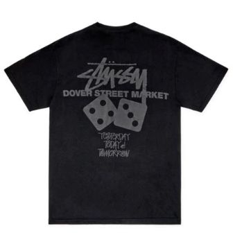 Stussy x DSM Special Dice 15th Anniversary T-Shirt Black