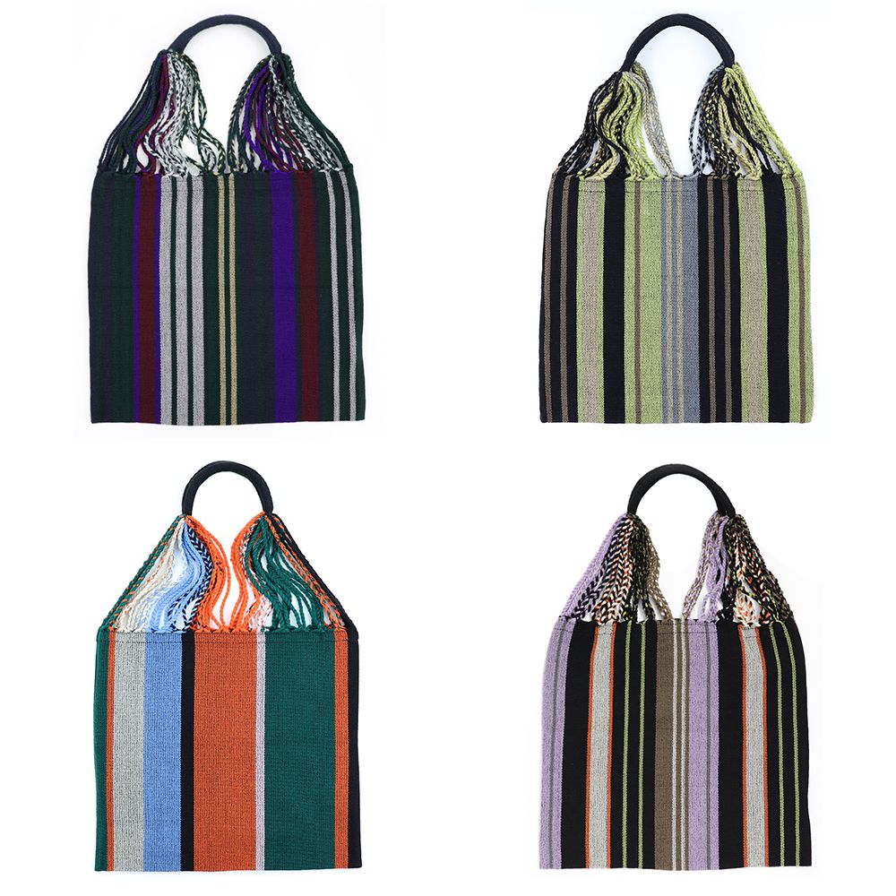 即日発送 マルニ フラワーカフェ ハンモック バッグ ストライプ (MARNI