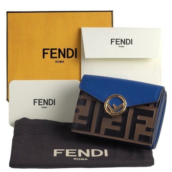 関税込】国内即発 フェンディ FF 三つ折りミニウォレット (FENDI 関税込】国内即発 フェンディ FF 三つ折りミニウォレット (FENDI