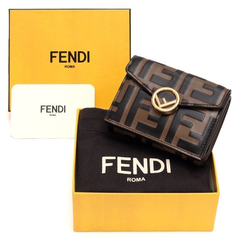 関税込】国内即発 フェンディ FF 三つ折りミニウォレット (FENDI 関税込】国内即発 フェンディ FF 三つ折りミニウォレット (FENDI
