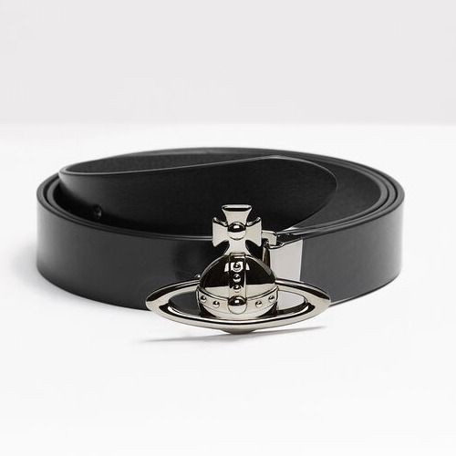 Vivienne Westwood】オーブバックルガンメタルベルトブラック Vivienne Westwood】オーブバックルガンメタルベルトブラック