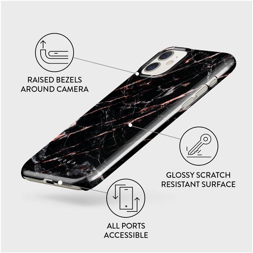 【BURGA】カスタマイズ8文字まで〇Rose Gold Marble☆全種対応 BURGA】カスタマイズ8文字まで〇Rose Gold Marble☆全種対応
