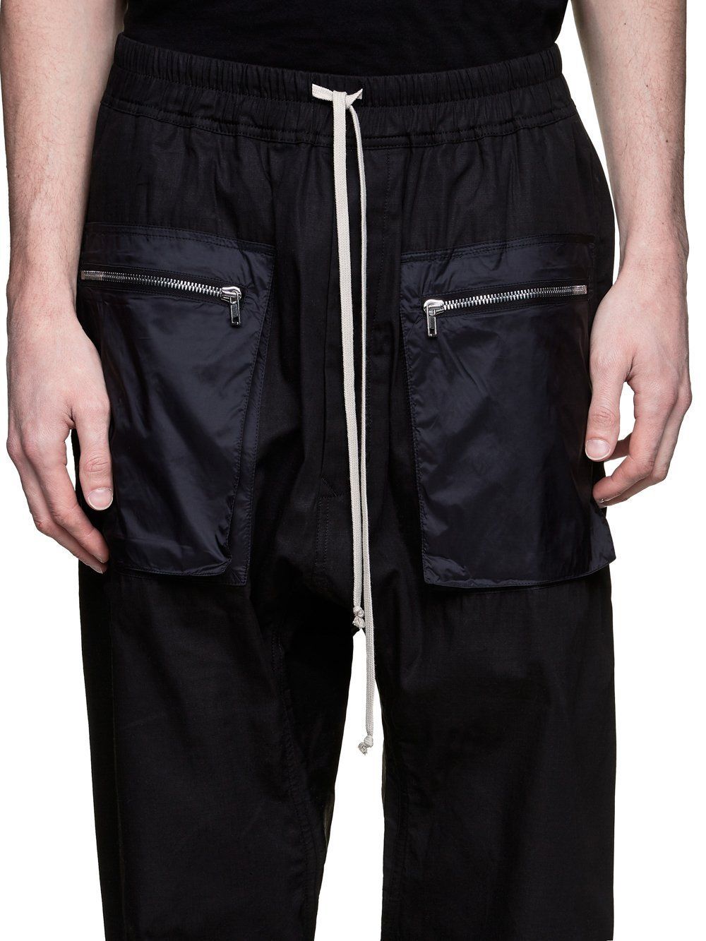 RICK OWENS DRKSHDW ◇ CARGO DRAWSTRING ロングパンツ黒 (CRND) (RICK RICK OWENS DRKSHDW ◇ CARGO DRAWSTRING ロングパンツ黒 (CRND) (RICK