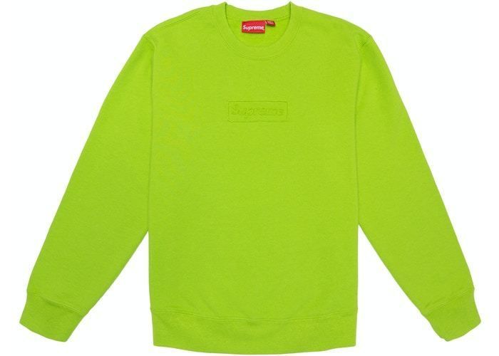 美品】シュプリームカットアウト ボックスロゴ スウェット