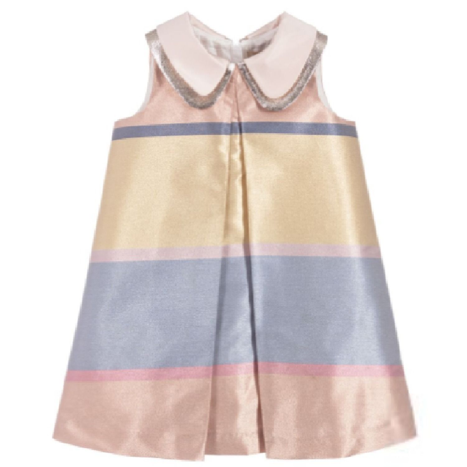 大人OK! Hucklebones London☆Pink, Blue & Goldシフトdress 12Y 大人OK! Hucklebones London☆Pink, Blue & Goldシフトdress 12Y