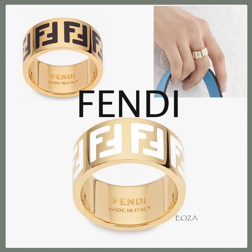 激安特価 ★FENDI ゴールドカラー*大人気!!★ リング *バゲット 指輪・リング FENDI☆FF☆ゴールドカラー リング (FENDI/指輪・リング