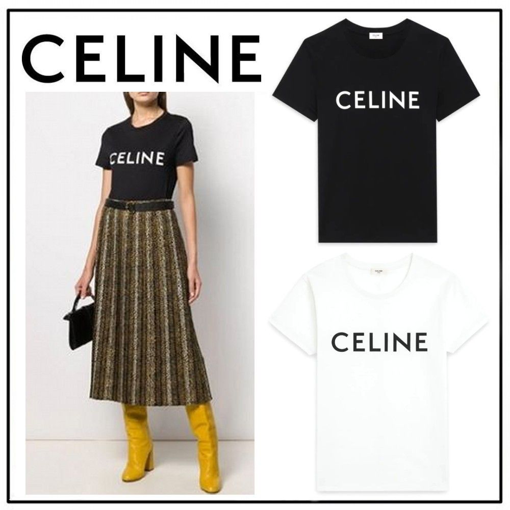 雑誌掲載】CELINE☆ラウンドネック☆クラシック Tシャツ☆ (CELINE/T 雑誌掲載】CELINE☆ラウンドネック☆クラシック Tシャツ☆ (CELINE/T
