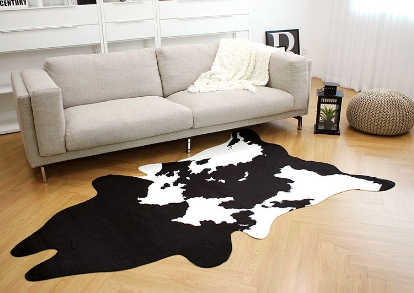 THE YANN☆フェイクファーじゅうたんラグ NEW BLACK&WHITE (THE YANN THE YANN☆フェイクファーじゅうたんラグ NEW BLACK&WHITE (THE YANN