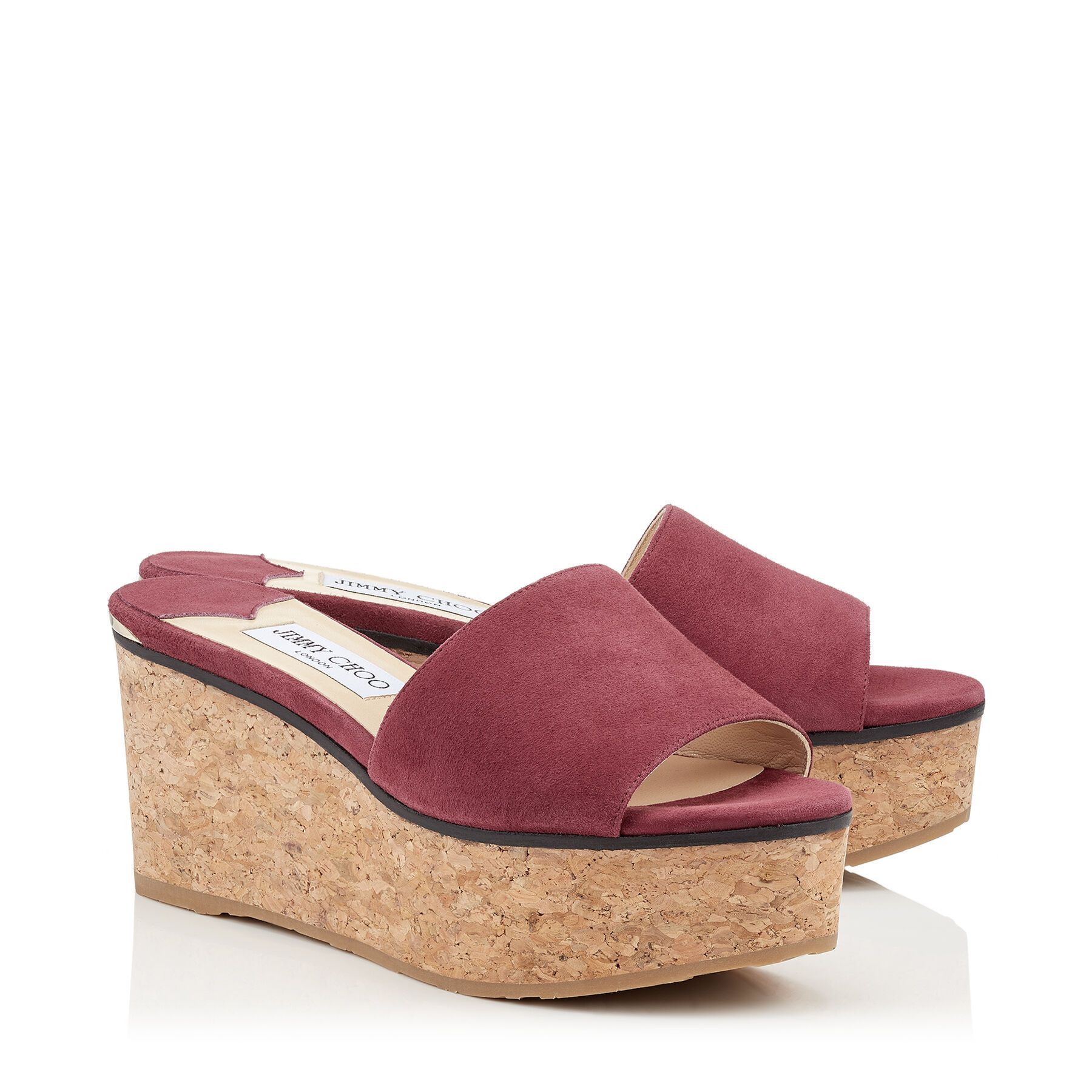 VIP SALE!!【JIMMY CHOO】DEEDEE80♪ウェッジサンダル♪スエード ...