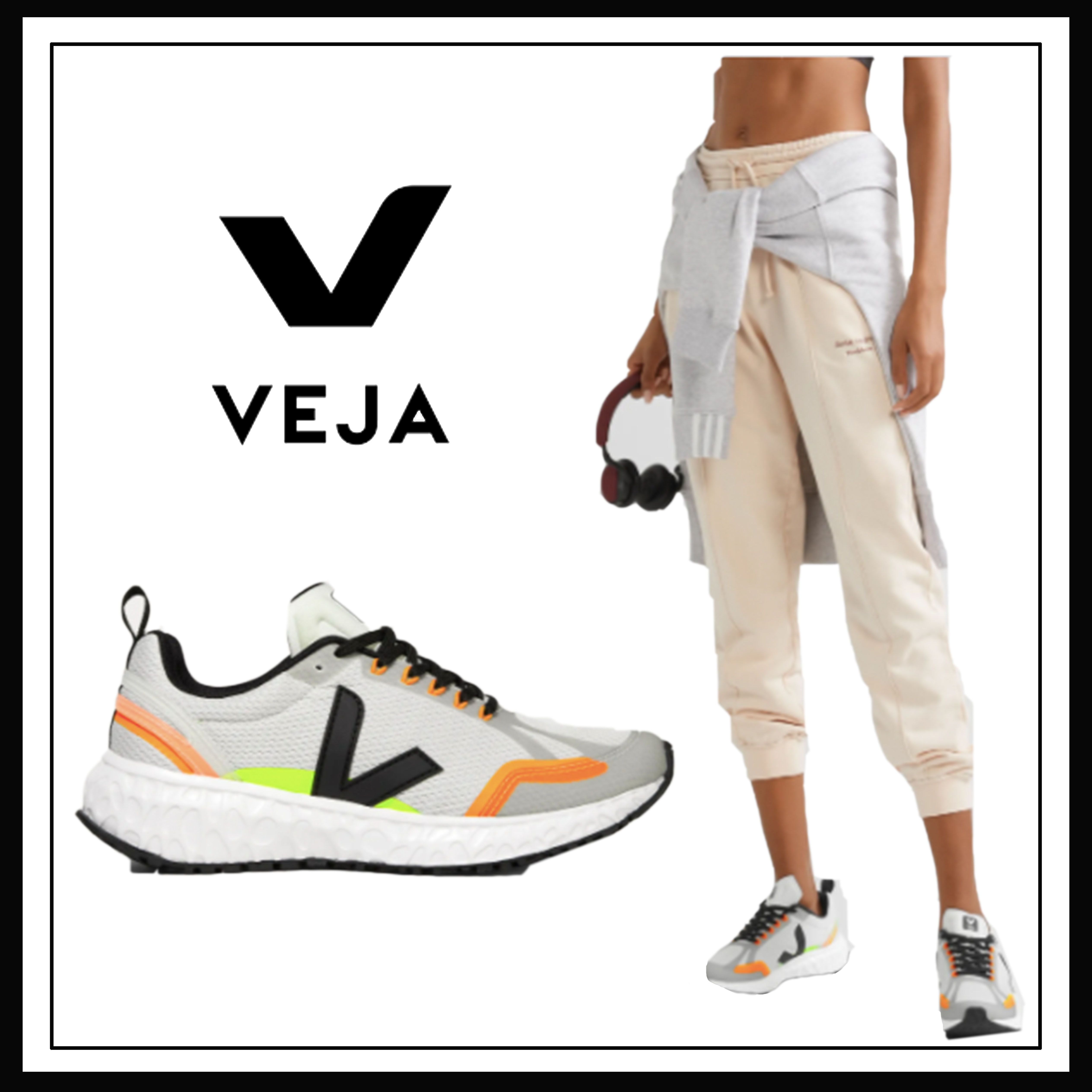 日本未入荷 VEJA ヴェジャ コンドルメッシュライト スニーカー (VEJA セール正規品 コンドール2ブラック37 VEJA 【新品未使用】大人気 スニーカー