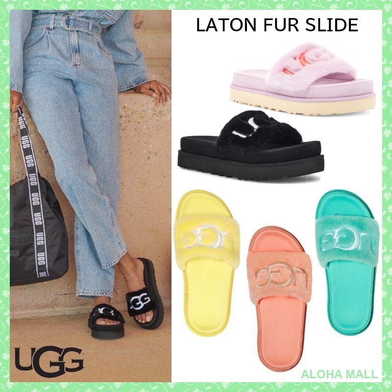 国内発送】UGG・Laton Fur Slide♪ファースライド♪ふわふわ (UGG 国内発送】UGG・Laton Fur Slide♪ファースライド♪ふわふわ (UGG