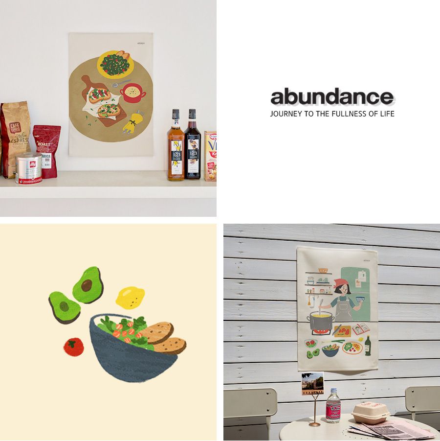 abundance】フード ファブリックポスター(XL)_150X103