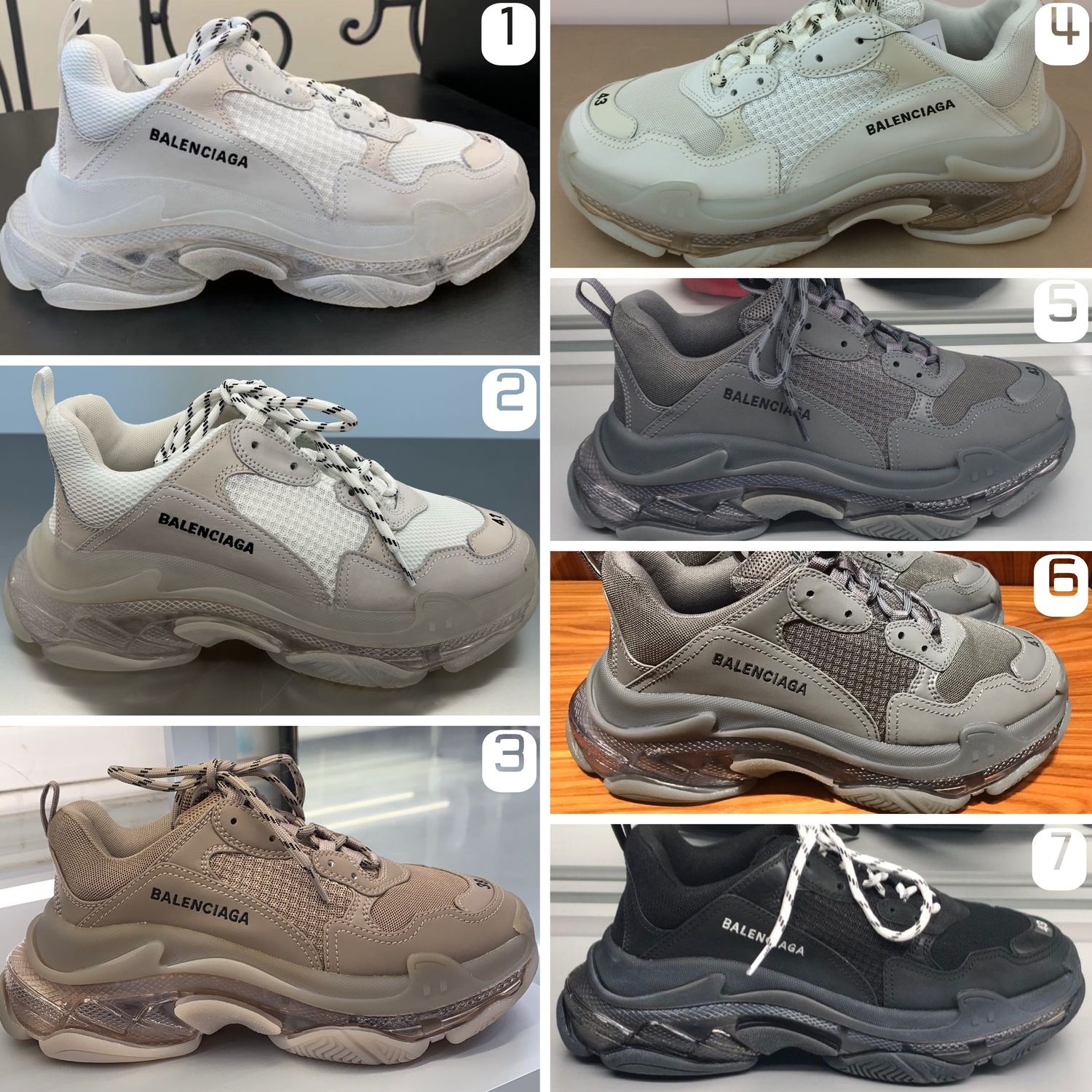 バレンシアガトリプルSクリアソール 各色レア日本未入荷！ (BALENCIAGA 