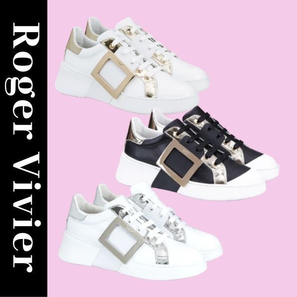 Roger Vivier ヴィヴ スケート メタル バックル スニーカー (Roger