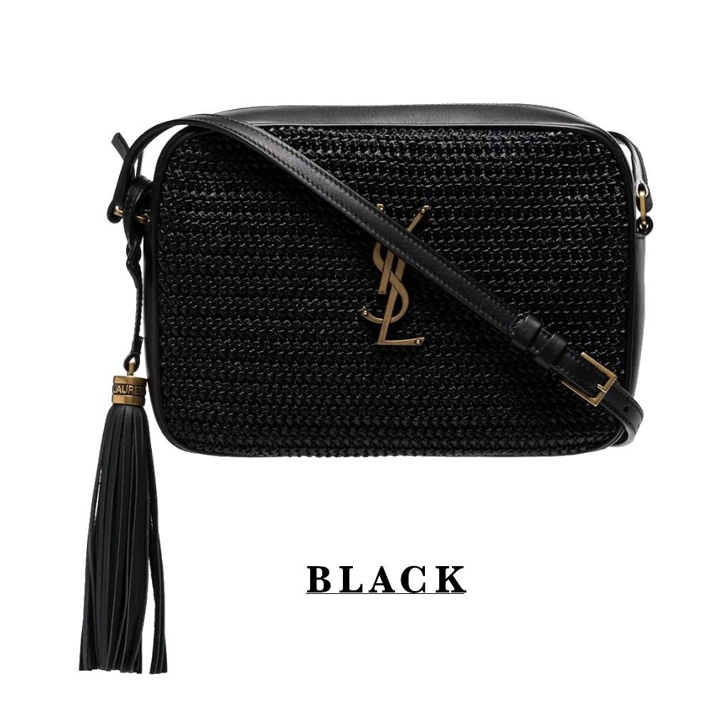 Saint Laurent ラフィア LOUカメラバッグ (Saint Laurent