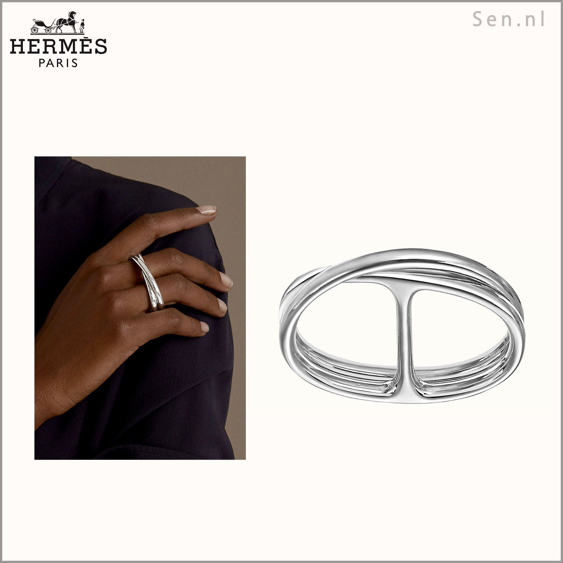 HERMES(エルメス) リング《シェーヌダンクルパンク》Chaine d'An ...