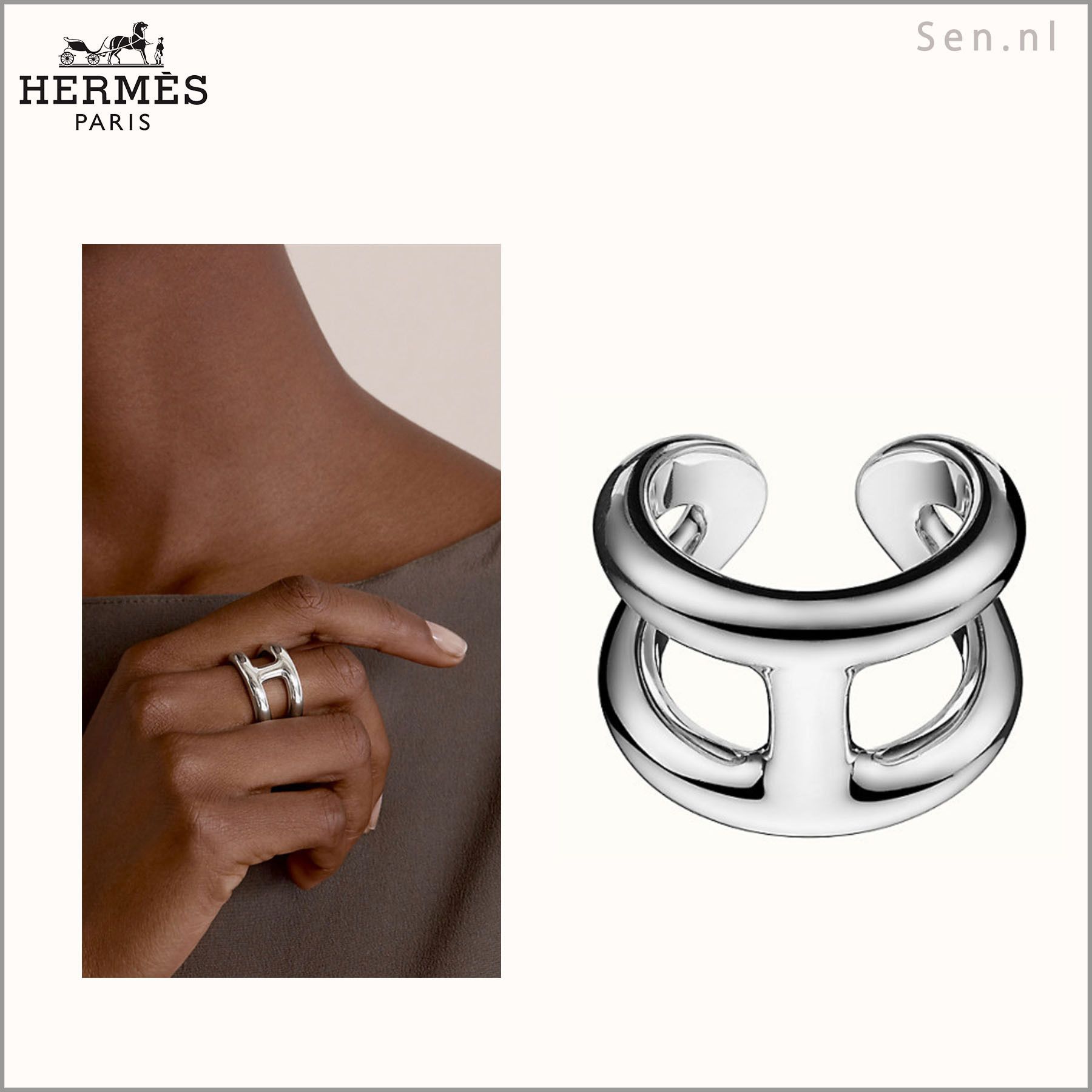 HERMES(エルメス) リング《オスモズ》Osmose